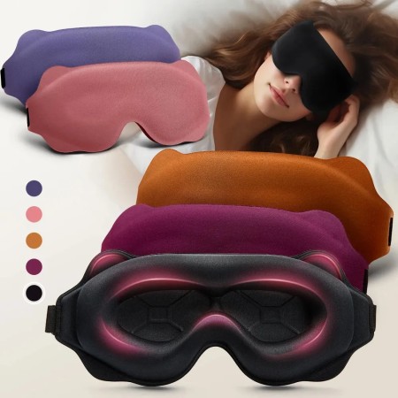 3D Sleeping Mask Block Out Light Sleep Mask For Eyes Soft Sleeping Aid Eye Mask