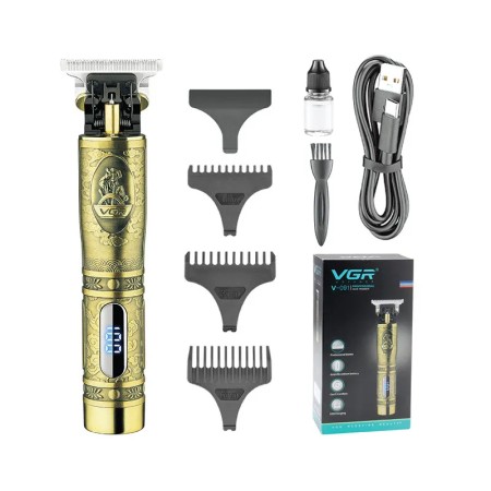 VGR V-091 LED Display Vintage Electric Hair Trimmer
